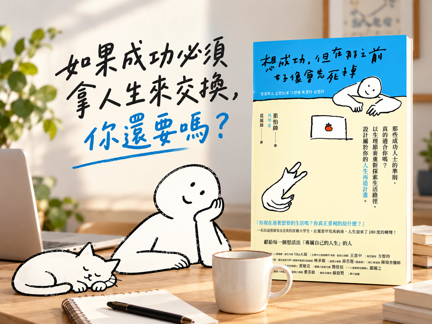 《想成功,但在那之前好像會先死掉》書封:如果成功必須拿人生來交換,你還要嗎?